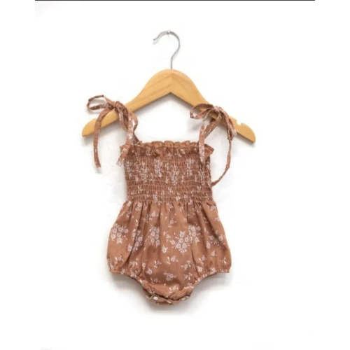 Ruby Romper in Brown Dainty Floral | Reverie Threads