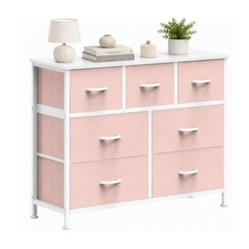 Alvantor 7/8/9-Dresser, Dresser for Bedroom Organizer Storage, Fabric Storage Tower with Sturdy Steel Frame, Wooden Top & Easy Pull Fabric Bins