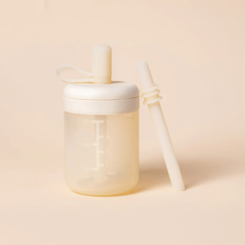 Silicone Training Cup with Straw