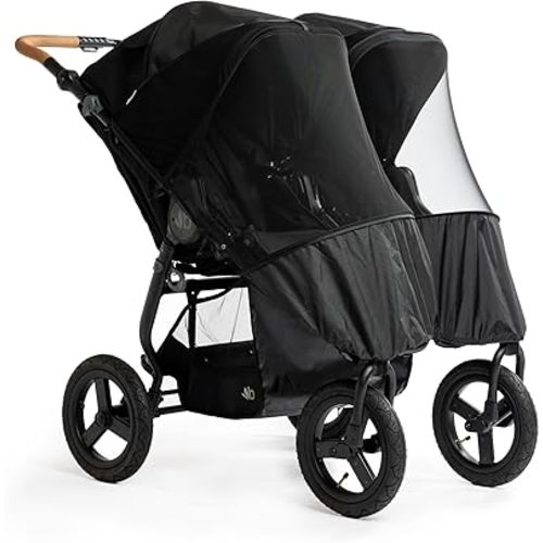 Bumbleride Twin Bug Net Set - Stroller Mosquito Net for 2024 Bumbleride Indie Twin Stroller, Upright or Reclined, PFAS-Free Recycled Nylon & Polyester
