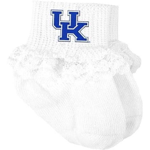 Kentucky Wildcats Officially Licensed Baby Socks with Lace