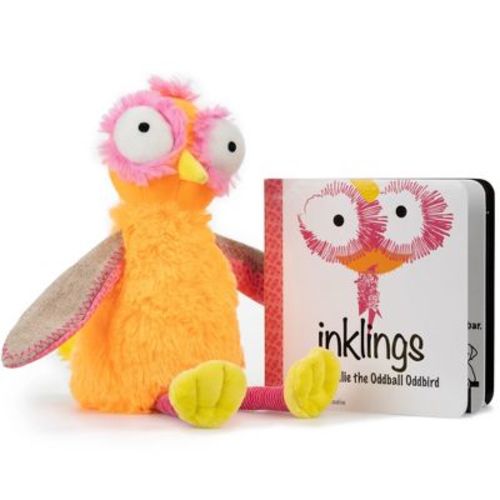 Inklings Baby & Toddler Plush Soft Bean Bag Toy with Full Color Board Book Set, Inclusive Stories for All Families
