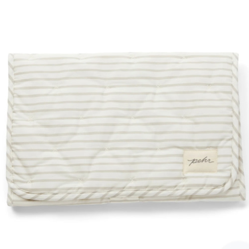 Striped On the Go Portable Changing Pad