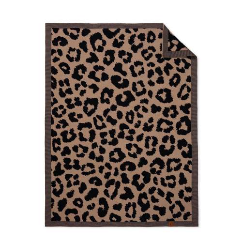 Knit Baby Blanket Leopard Jacquard | Nursery Registry Gift