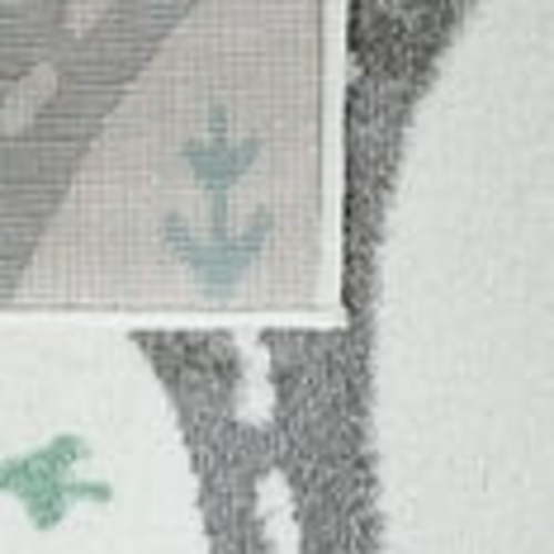 Paco Home Nursery Rug with Streets Cars and Trees Motif in Pastel Colors 5'3" x 7'3"