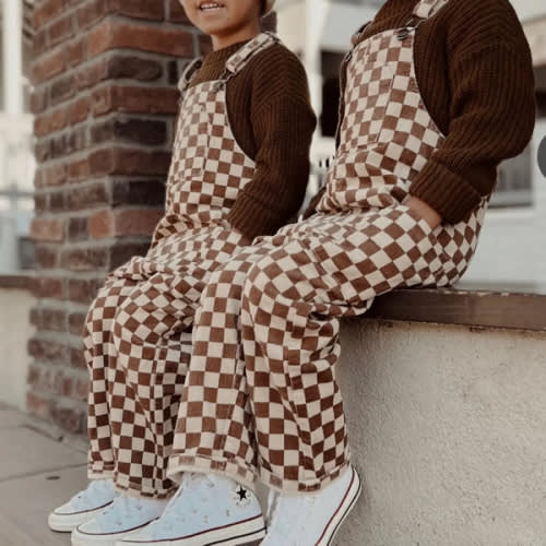 Teddy Checker Overalls