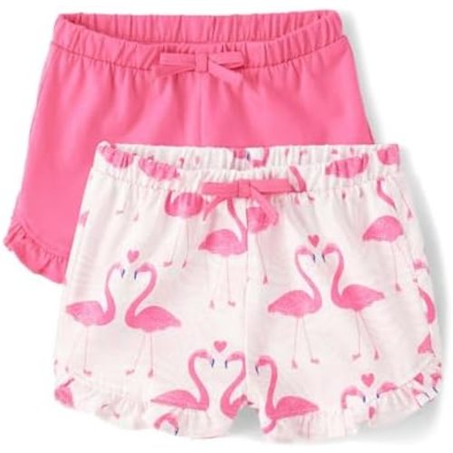 The Children's Place Baby Girls' and Newborn Cotton Pull on Everyday Shorts