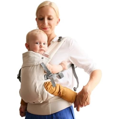 Beco Gemini Baby Carrier Newborn to Toddler, 7-35 lbs, Ecru,