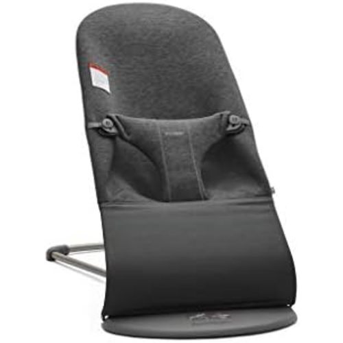 BabyBjörn Bouncer Bliss, Charcoal Gray, 3D Jersey 2-in-1 Adjustable Baby Bouncer Seat and Toddler Chair, Newborn to Toddler (8-29 lbs), 4 Positions, Lightweight & Portable