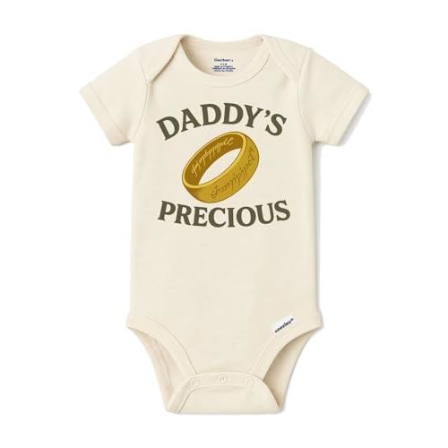 Brain Juice Tees Daddy's Precious Onesie – One Ring Baby Bodyusuit – Fantasy Infant Bodysuit for Boys or Girls