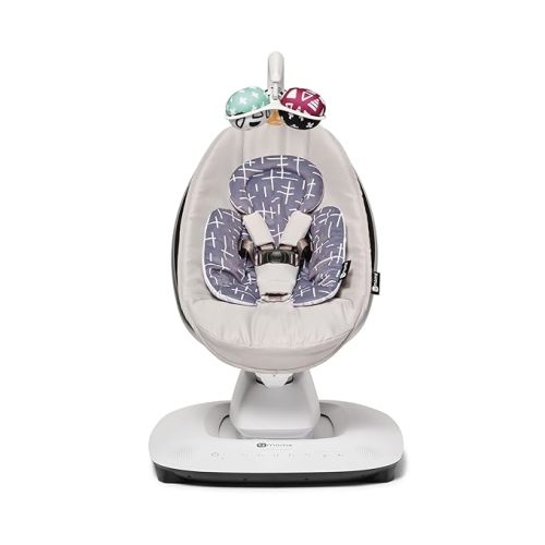 4moms MamaRoo Baby Swing, RockaRoo Infant Insert, 5 Motions, Reversible Plush Fabric, Machine Washable