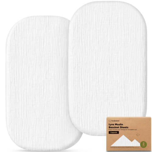 Soothe Fitted Bassinet Sheets For Baby Nursery Cot | KeaBabies