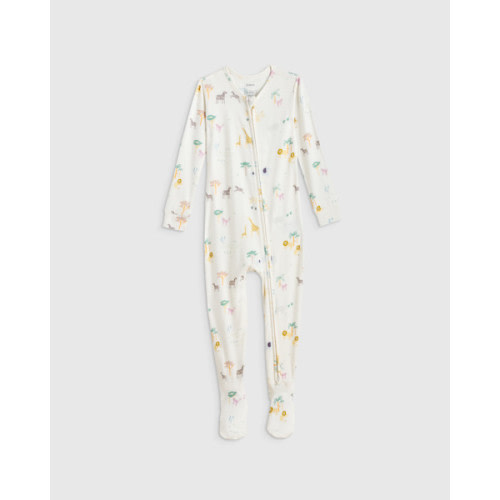 Bamboo Footie Pajama - Toddler in Safari Sleep