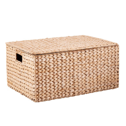 The Container Store Artisan Rush Hinged-Lid Box | The Container Store