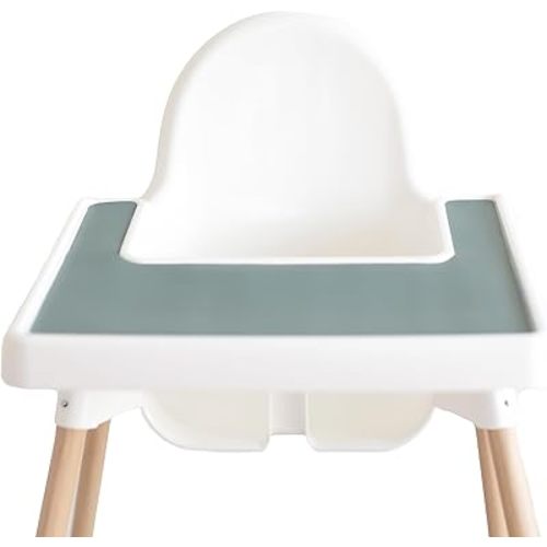 Yeah Baby Goods Placemats Compatible w/Antilop High Chair (Faded Jade) - Slip-Resistant & Food-Grade Silicone High Chair Mat - Easy Clean High Chair Accessory