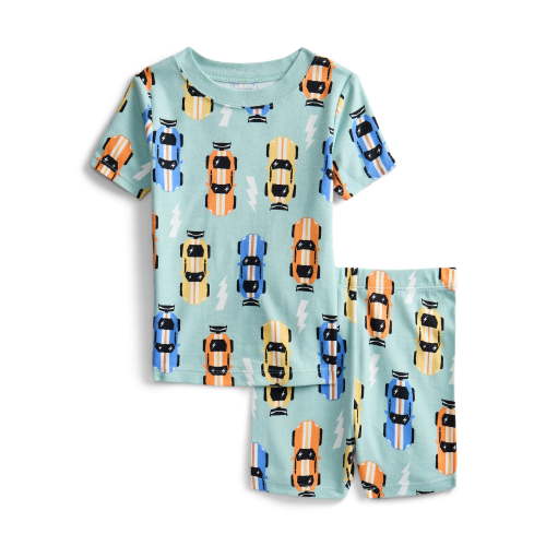 Wonder Nation Toddler Short-Sleeve Tee & Short Set Cotton Pajama Set, 2-Piece, Sizes 12M-5T