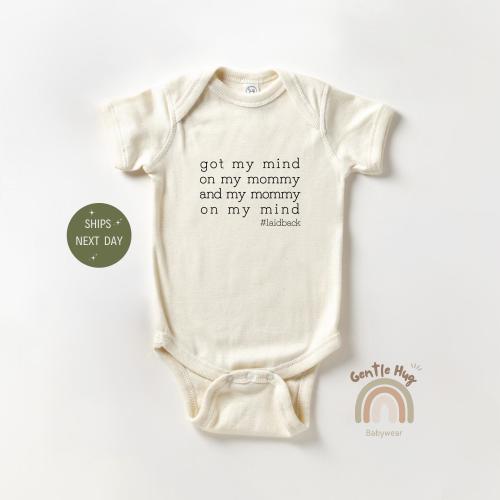 Laidback Onesie®, Funny Baby Outfit, Cute Natural Baby Onesie®, Hip Hop Baby Onesie®, Newborn Bodysuit