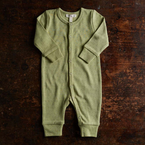 Stork Baby Pyjamas - Celadon