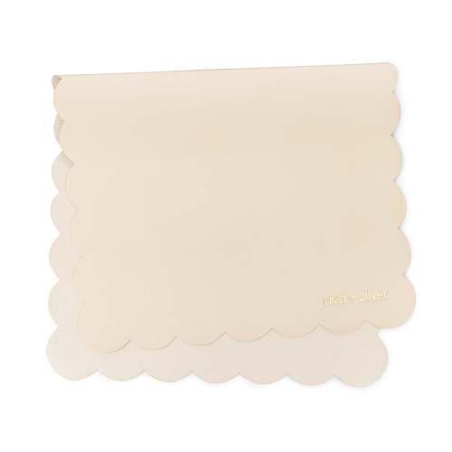 Ava & Oliver Cream Scallop Vegan Leather Changing Mat – EasyTot
