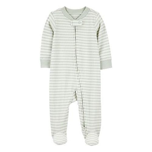 Baby Carter's Striped 2-Way Zip Ribbed Sleep & Play Pajamas