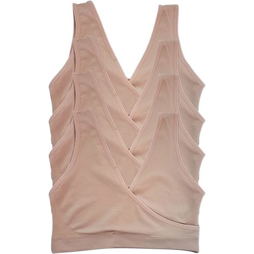 Caramel Cantina 4 Pack Nursing Maternity Women’s Sleep Comfort Bralette Bra