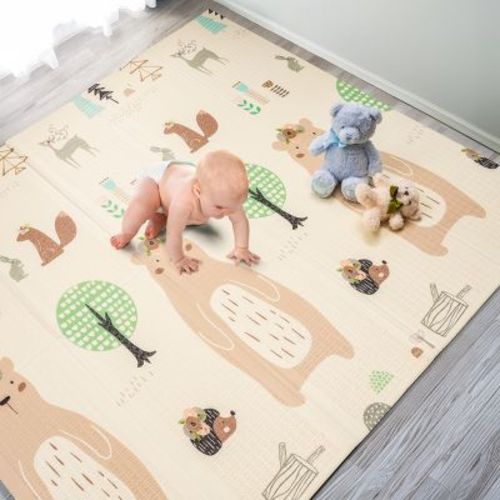 Sorbus (78x70x0.4) Foldable Play Mats with Travel Bag - for Babies, Toddlers, and Kids Playtime & Tummy Time