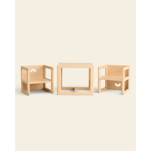 Toddler Table and Reversible Chair Set by Piccalio® - Kid Forward Furniture