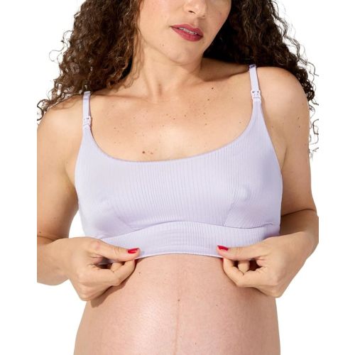 Bodily Everything Wireless Nursing & Maternity Bra with Clip Down Access | Nursing Bras for Breastfeeding, Soft, Stretchy Maternity Sleep Bra, Made with OEKO-TEX Standard 100 Certified Fabric