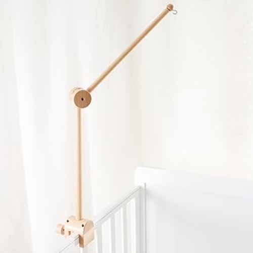 Crib Mobile Arm Wooden Mobile Arm for Crib 27 Inch Baby Crib Mobile Arm for Hanging Baby Toys 100% Natural Beech Wood Mobile Crib Arm with Strong Anti Slip Attachment Crib Mobile Arm for Nursery Décor
