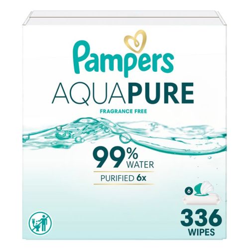Pampers Aqua Pure Sensitive Baby Wipes - 336ct: Pop-Up Dispenser, Paraben-Free, Hands & Diaper Area