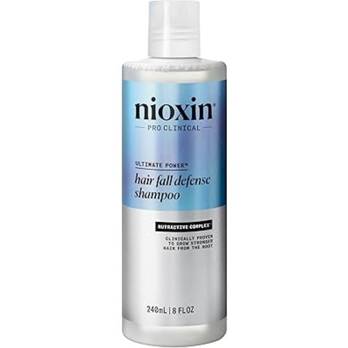 Nioxin Hair Fall Defense Shampoo | Activates Hair Follicles for Visibly Less Hair Loss| With Lauric Acid, Caffeine, Niacinamide and Sandalore