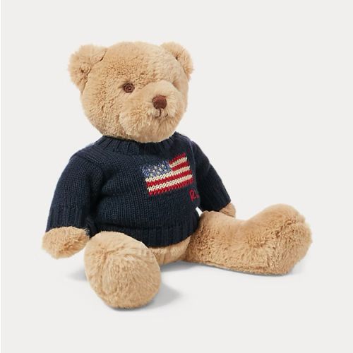 Small Flag-Sweater Polo Bear | Ralph Lauren