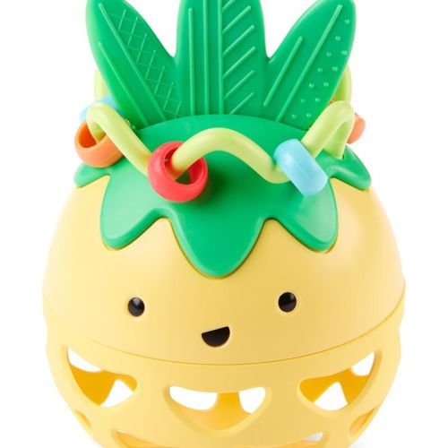 Pineapple Farmstand Roll-Around Pineapple Rattle Baby Toy | skiphop.com