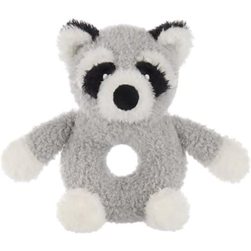Apricot Lamb Baby Raccoon Soft Rattle Toy, Plush Stuffed Animal for Newborn Soft Over 0 Months (Raccoon, 6 Inches)