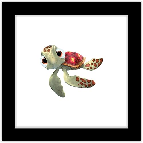 Trends International Gallery Pops Disney Pixar Finding Nemo - Squirt Wall Art Wall Poster, 12" x 12", Black Framed Version