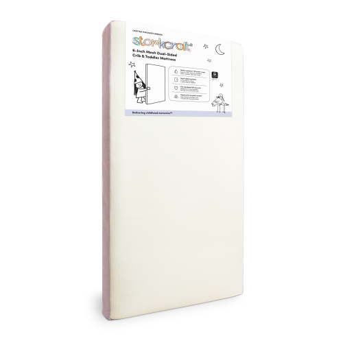 Storkcraft 6-Inch Premium Mesh Grow-with-Me Dual-Sided Baby Crib & Toddler Bed Mattress