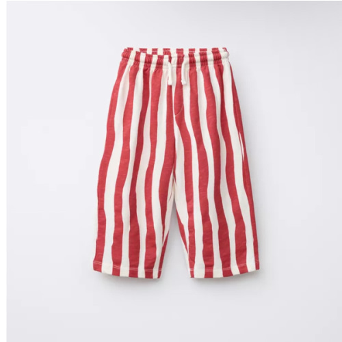WAVE STRIPE PANTS - Red | ZARA United States