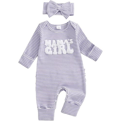 Little Sister Newborn Outfit Baby Girl Coming Home Long Sleeve Romper Jumpsuit Fall Outfits Winter Clothes
