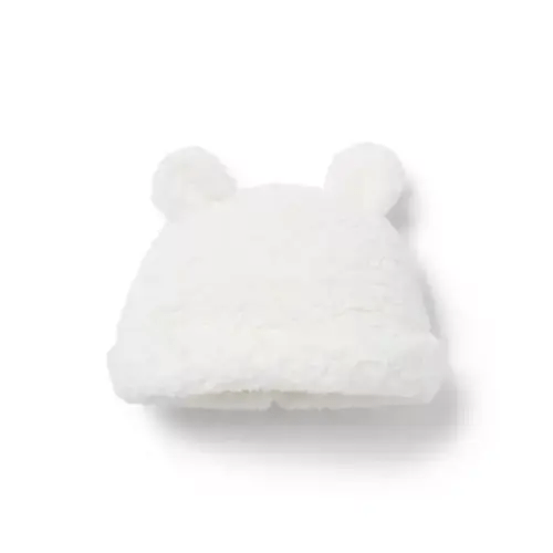 Baby Cream And Sugar Baby Sherpa Bear Ear Beanie by Janie and Jack