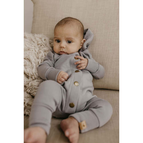 Jude Hooded Romper Modal Fleece
