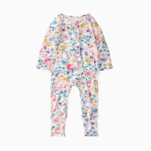 Little Sleepies Ruffle Zippy - Tiny Blooms, 0-3 M