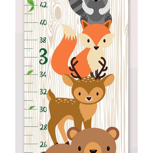 Woodland Growth Chart. Personalized Growth Chart. Personalized Growth Chart Girl. Growth Chart Ruler. Nursery Decor. Girls Room Decor.