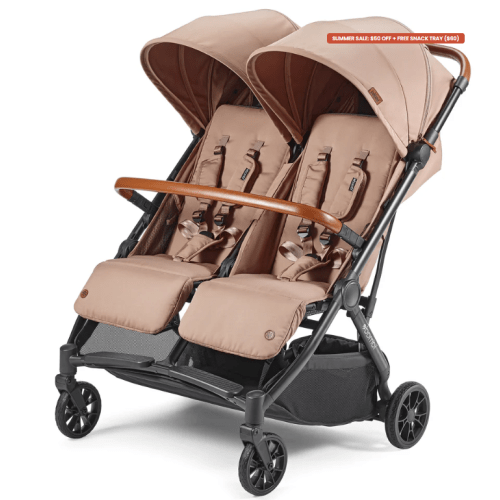Bēbee Twin: Best Folding Double Stroller | Bombi Gear - MOCHA