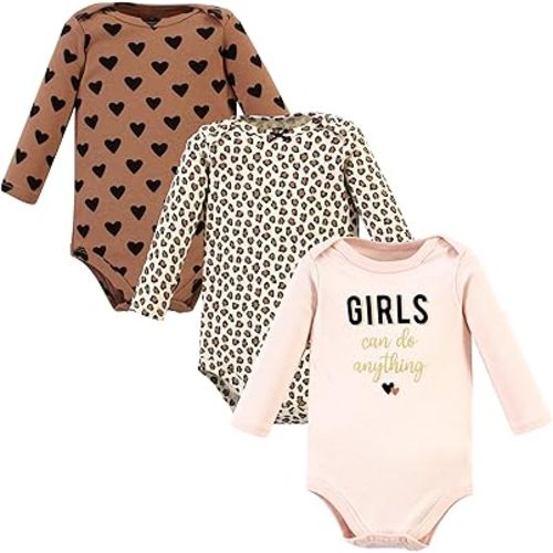 Hudson Baby unisex-baby Cotton Long-sleeve Bodysuits