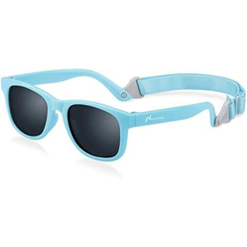 Baby Sunglasses - 100% UV Proof Sunglasses for Baby, Toddler, Kids - Ages 0-2 Years - Case and Pouch included