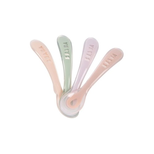 Set of 4 Self-Feeding Silicone Spoons