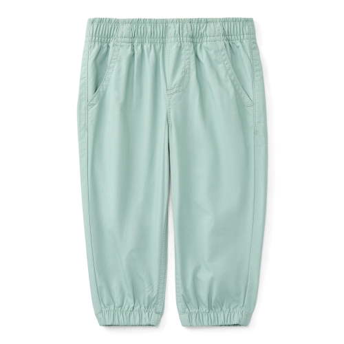 Wonder Nation Baby Girls Woven Cotton Jogger Pants, Sizes Newborn-24M