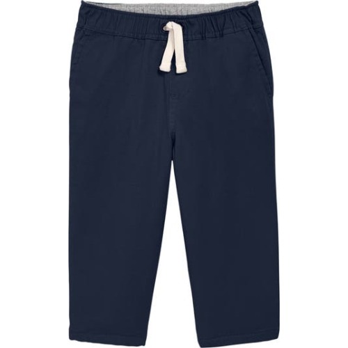 Baby Lined Stretch Chino Drawstring Pant, 3-6M