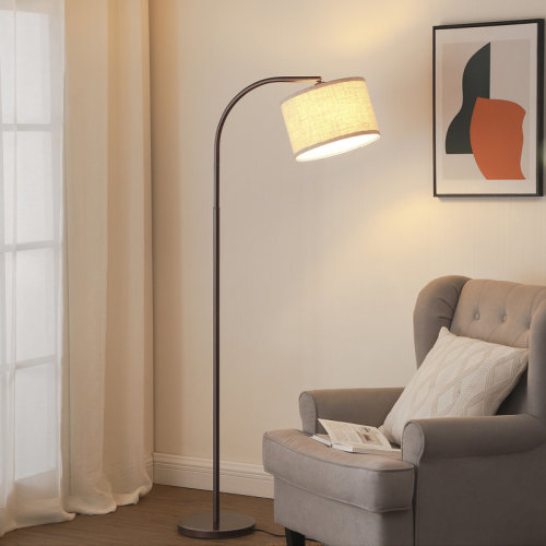 Ebern Designs Kjeld 63" Arched Floor Lamp & Reviews | Wayfair