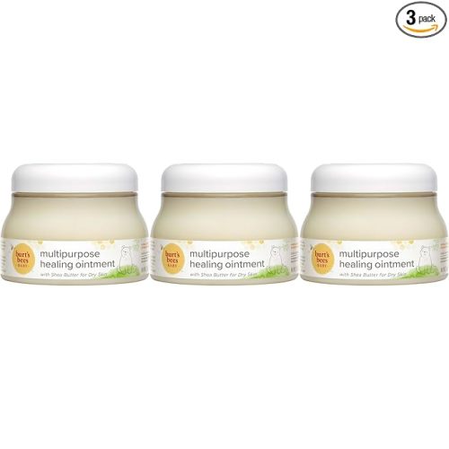 Burt's Bees Baby 100% Natural Origin Multipurpose Healing Ointment, Face & Body Baby Ointment – 7.5 Ounce Tub - Pack of 3